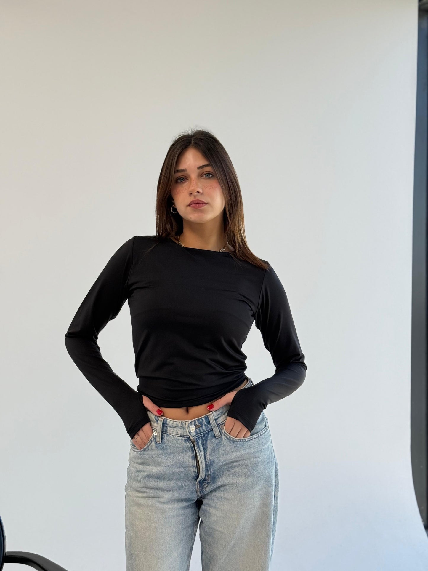 Effortless Black Basic L | بادي قطن بيزك