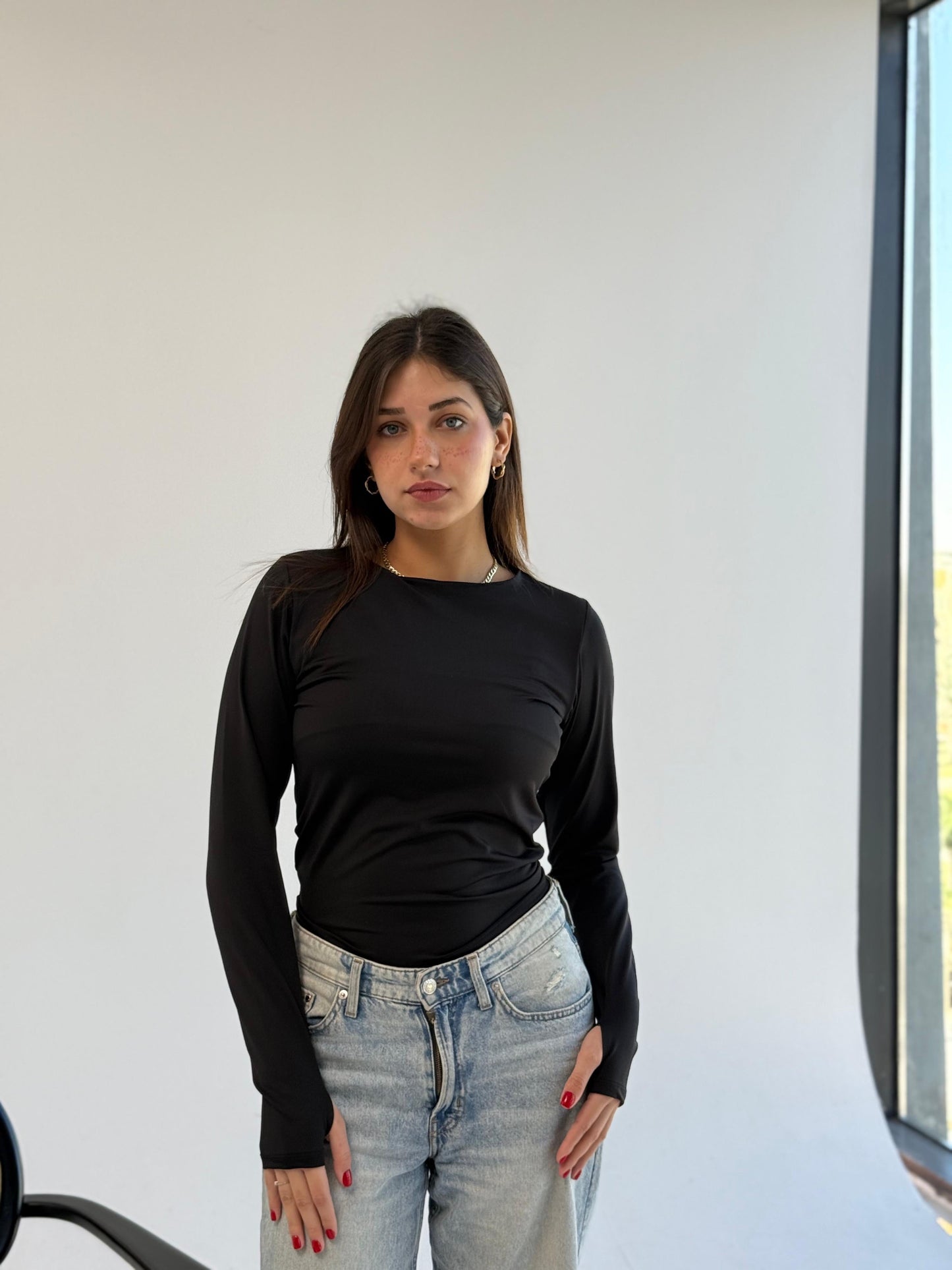 Effortless Black Basic L | بادي قطن بيزك