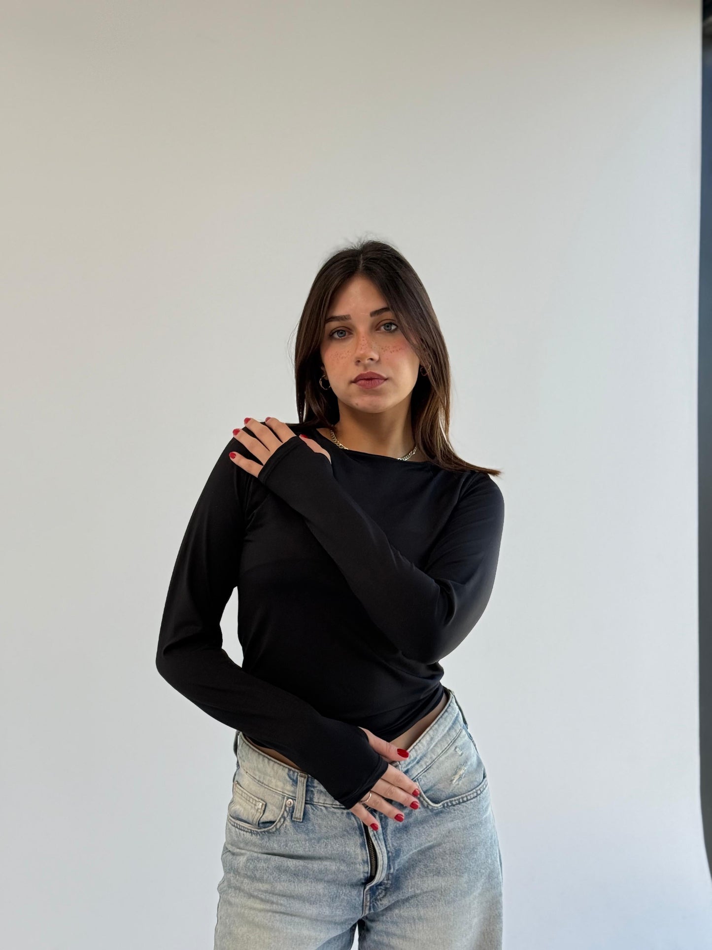 Effortless Black Basic L | بادي قطن بيزك