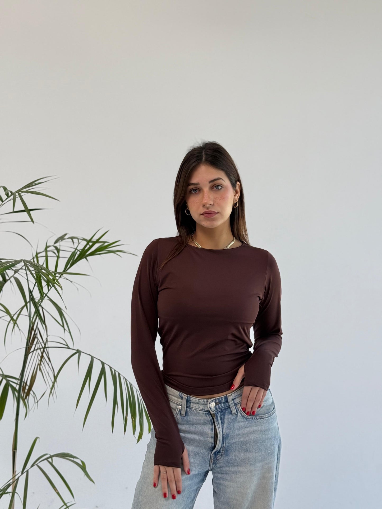 Effortless Brown Basic L | بادي قطن بيزك