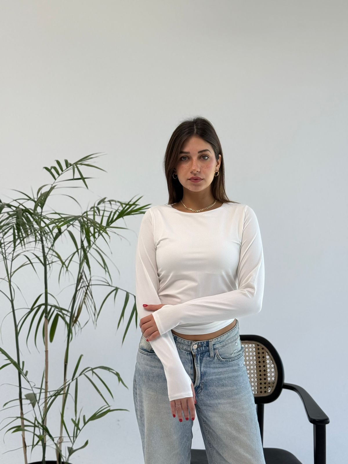 Effortless White Basic L | بادي قطن بيزك
